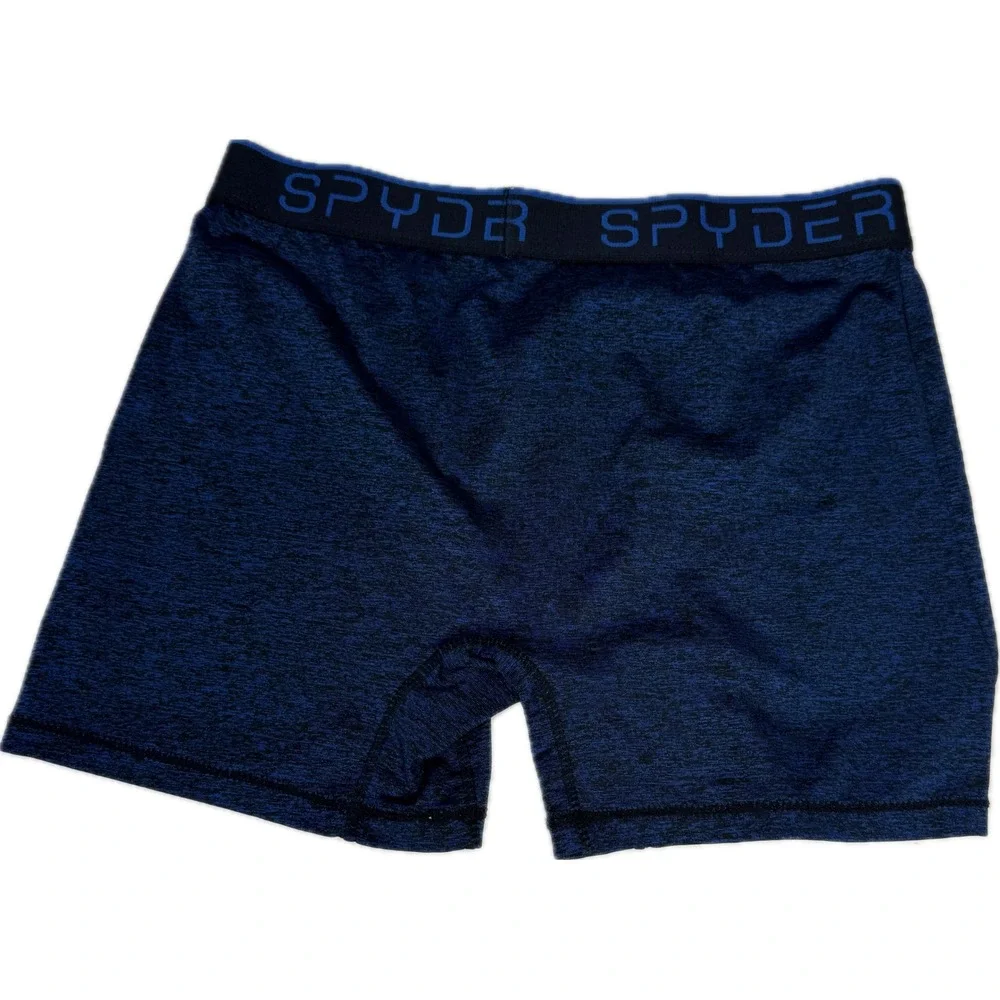 Spyder Mens Performance Boxer Briefs Blue Space Dye Athletic Trunks‎ Size M 2111